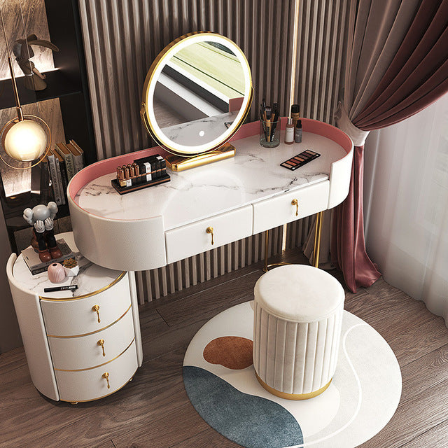 Dressing Table Bedroom Modern Minimalist Multifunctional Storage Cabinet Makeup Cabinet Bedroom Furniture Home Furniture Vanity