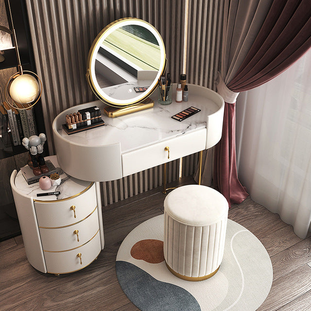 Dressing Table Bedroom Modern Minimalist Multifunctional Storage Cabinet Makeup Cabinet Bedroom Furniture Home Furniture Vanity