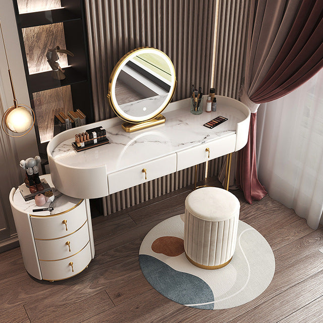 Dressing Table Bedroom Modern Minimalist Multifunctional Storage Cabinet Makeup Cabinet Bedroom Furniture Home Furniture Vanity