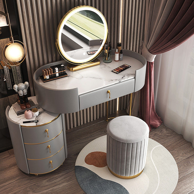 Dressing Table Bedroom Modern Minimalist Multifunctional Storage Cabinet Makeup Cabinet Bedroom Furniture Home Furniture Vanity