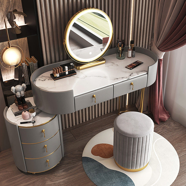 Dressing Table Bedroom Modern Minimalist Multifunctional Storage Cabinet Makeup Cabinet Bedroom Furniture Home Furniture Vanity