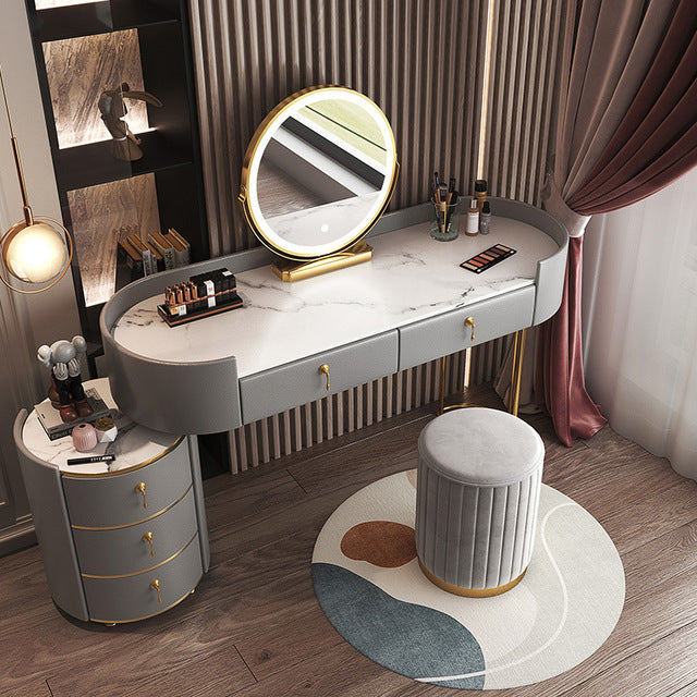 Dressing Table Bedroom Modern Minimalist Multifunctional Storage Cabinet Makeup Cabinet Bedroom Furniture Home Furniture Vanity